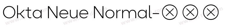 Okta Neue Normal字体转换